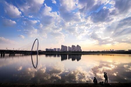 西安-生态-浐灞-环境-风景 图片素材