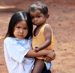 旅途中-柬埔寨-女孩-儿童-男孩 图片素材