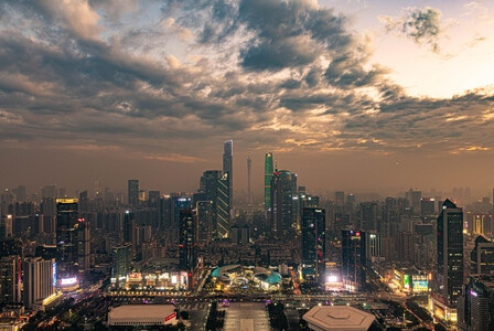 广州-中轴线-cbd-夜景-风景 图片素材