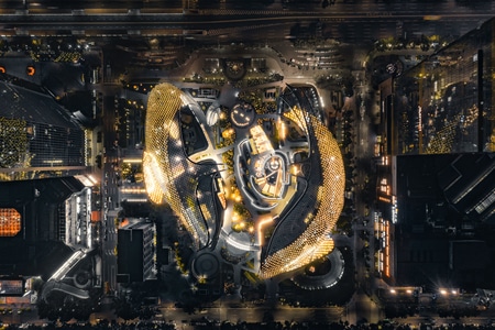 夜景-广州-建筑-航拍-城市 图片素材