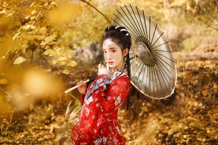 汉服-汉服人像-美人-古风-汉服写真 图片素材