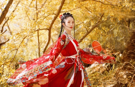汉服-汉服人像-美人-古风-汉服写真 图片素材