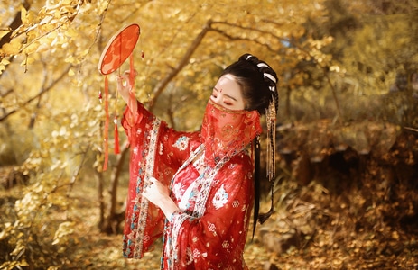 汉服-汉服人像-美人-古风-汉服写真 图片素材
