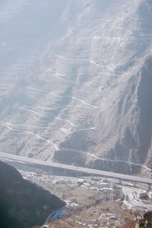 汶川-鹰嘴岩-山谷-雪山-鹰嘴岩 图片素材