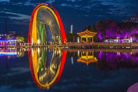风光-夜景-公园-摄影-佳能 图片素材