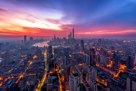 上海-建筑-城市天际线-魔都映像-高楼 图片素材