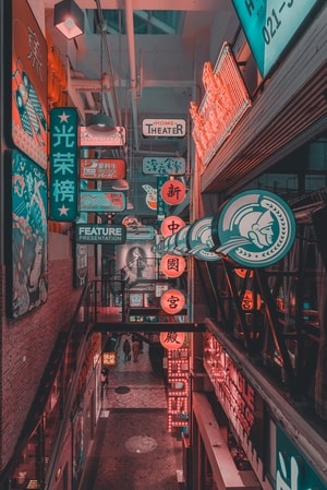 无人-街道-巷子-房屋-巷道 图片素材