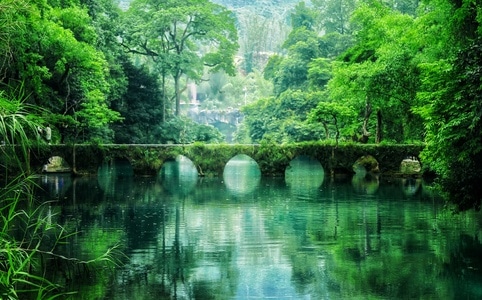 绿色地球-绿-小七孔-贵州-风景 图片素材