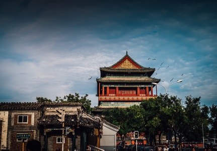 北京-扫街-鼓楼-建筑-古建筑 图片素材
