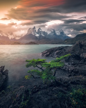百内山-智利-巴塔哥尼亚-风光-索尼 图片素材