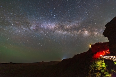 星空-张掖-平山湖-银河-星野 图片素材