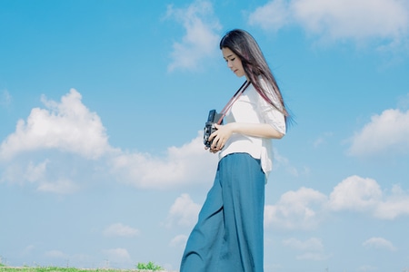 人像-意境-用心拍小片-夏天-户外 图片素材