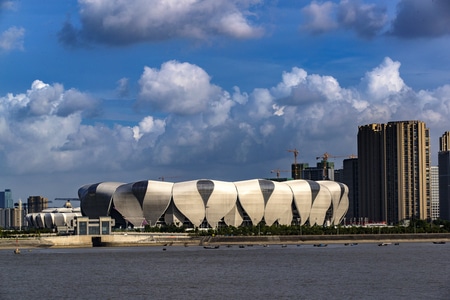 杭州-钱塘江风光-城市建筑-城市-建筑 图片素材