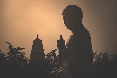 如来-大雁塔-佛教-佛佗-西安 图片素材