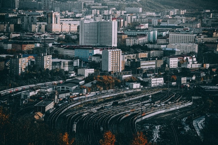 呼伦贝尔-满洲里-城市-城市风光-满洲里 图片素材