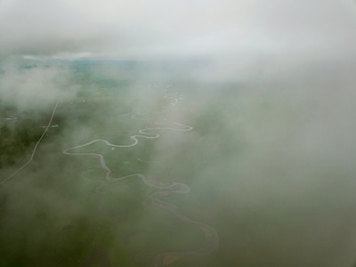 满洲里-呼伦贝尔-云雾-风景-满洲里 图片素材