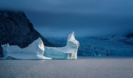 极地风光-冰山-峡湾-夕阳-我要上封面 图片素材