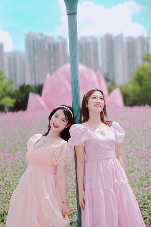 写真-模拍-户外-生活-闺蜜 图片素材