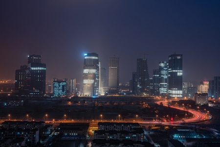 我的2019-夜景-蓝-城市风光-城市 图片素材