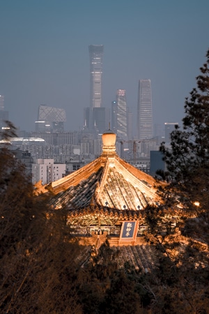古建筑-北京-你好2020-城市风光-日落 图片素材
