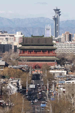 景山公园-古建筑-北京-你好2020-年味 图片素材