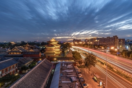 北京-建筑-城市风光-夜景-古建筑 图片素材