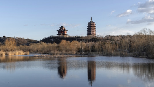 城市风光-建筑-你好2020-通透-北京 图片素材