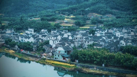 徽州-早春-烟雨-天青色-风景 图片素材