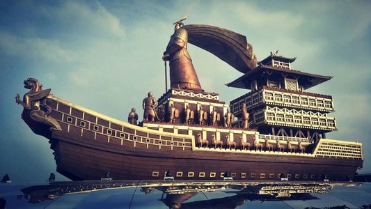 人像-旅游-景点-船-船只 图片素材