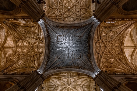 西班牙-光影-建筑-建筑内部-宗教 图片素材