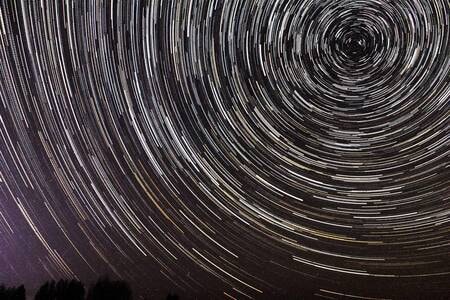 星空-星轨-内蒙古-旅行-夜空 图片素材
