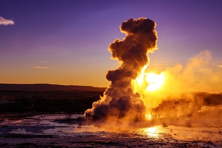 冰岛-日落-色彩-旅行-风光 图片素材