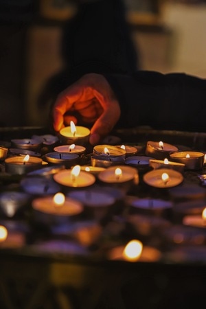 旅行-色彩-以色列-烛火-蜡烛 图片素材