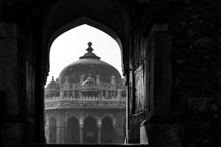 城市-人文-黑白-旅行-印度 图片素材