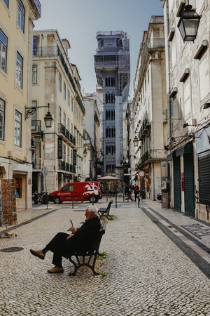 旅行-葡萄牙-里斯本-街道-建筑 图片素材