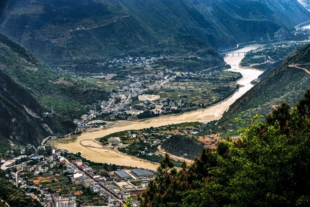风光-河流-自然-山川-四川 图片素材