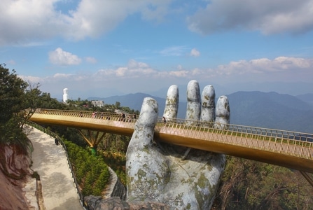 桥-建筑-越南-岘港-巴拿山 图片素材