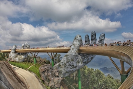 桥-建筑-越南-岘港-巴拿山 图片素材