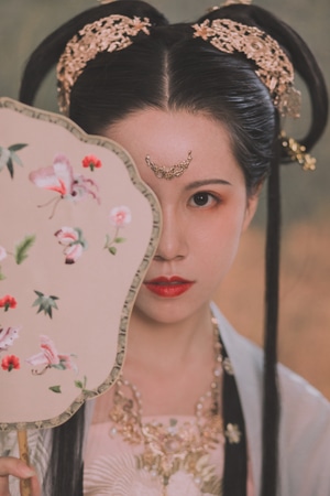 汉服写真-西安-人像摄影-美女-汉服 图片素材