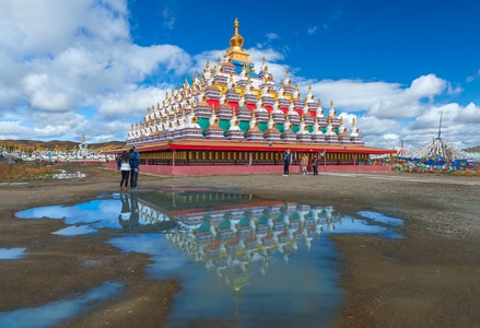 寺庙-川西-宗教-塔公-寺庙 图片素材