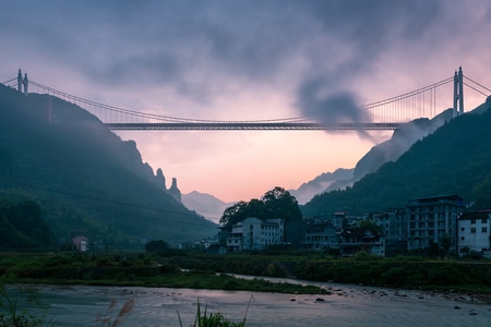 桥-斜拉桥-湘西-矮寨大桥-建筑 图片素材