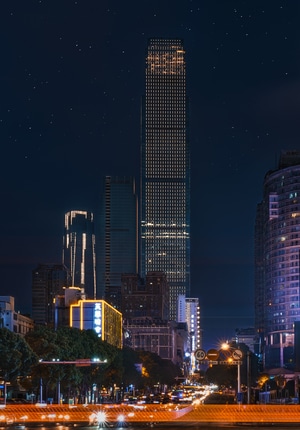 城市-夜色-照亮-灯光-商业 图片素材
