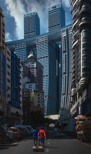 城市-建筑-光影-街拍-高楼大厦 图片素材