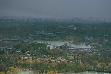 旅行-瘦西湖-俯瞰-扬州-春天 图片素材