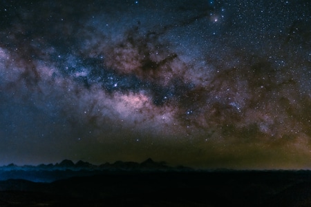 川西-银河-银河-夜景-风光 图片素材