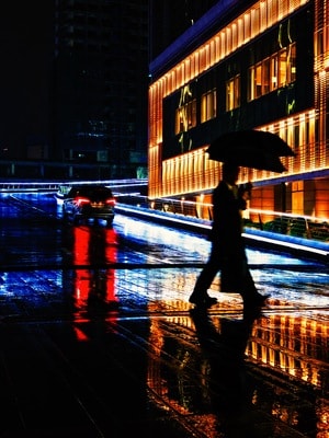 2019inf招募-都市-夜晚-建筑-房屋 图片素材