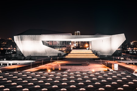山西省大剧院-太原-山西-夜景-大美太原 图片素材