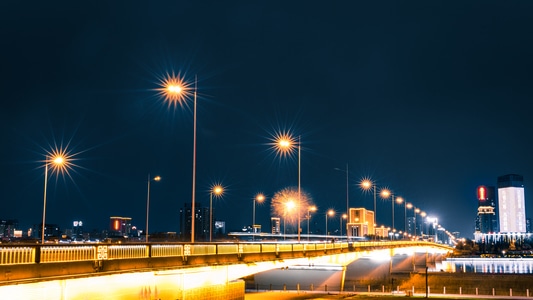 你好七月-城市-太原-夜景-山西 图片素材