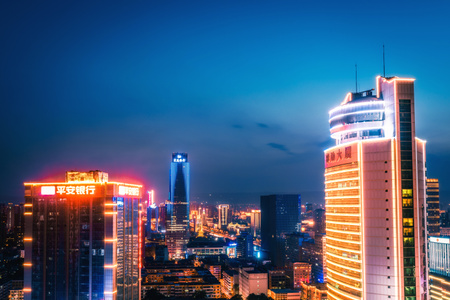 太原-山西-大美太原-太原夜景-城市 图片素材