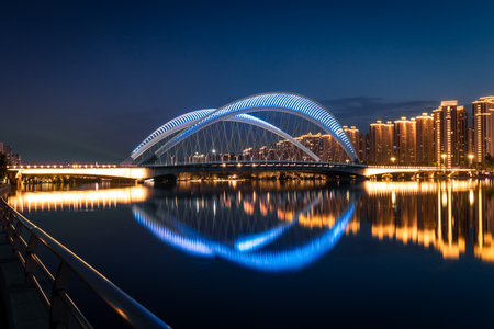 夜色-太原-城市-长风商务区-太原夜景 图片素材